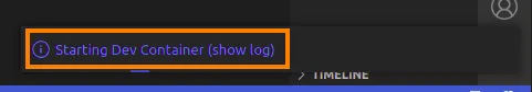show creation log