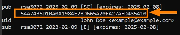 generate gpg key